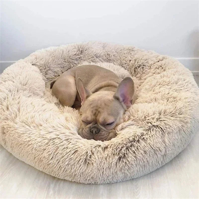 Bedroom Calming Dog Bed – Cozy Donut for Large, Medium & Small Dogs