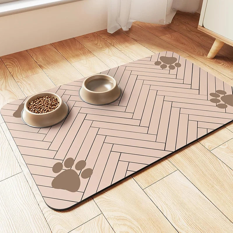 Absorbent Pet Feeding Mat – Waterproof, Non-Slip Placemat for Dogs & Cats