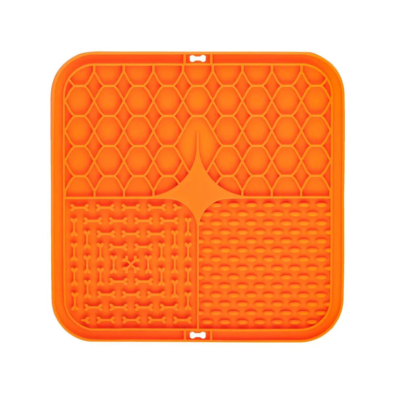 Pet Lick Silicone Mat – Slow Feeder &amp; Bathing Distraction Pad