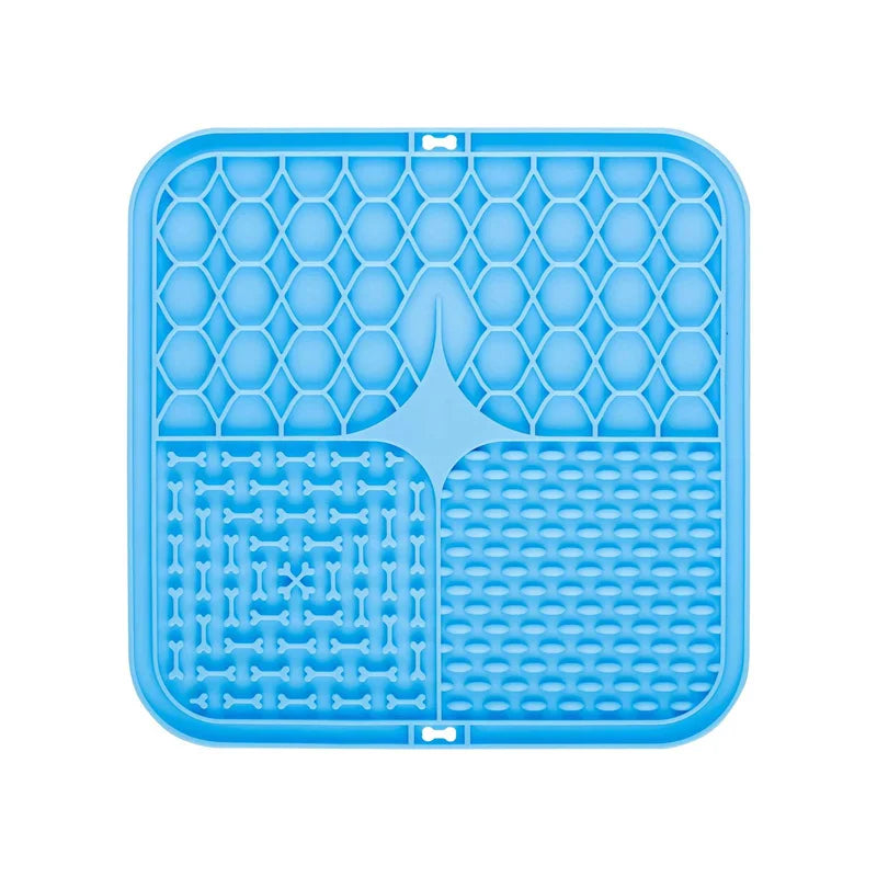 Pet Lick Silicone Mat – Slow Feeder &amp; Bathing Distraction Pad