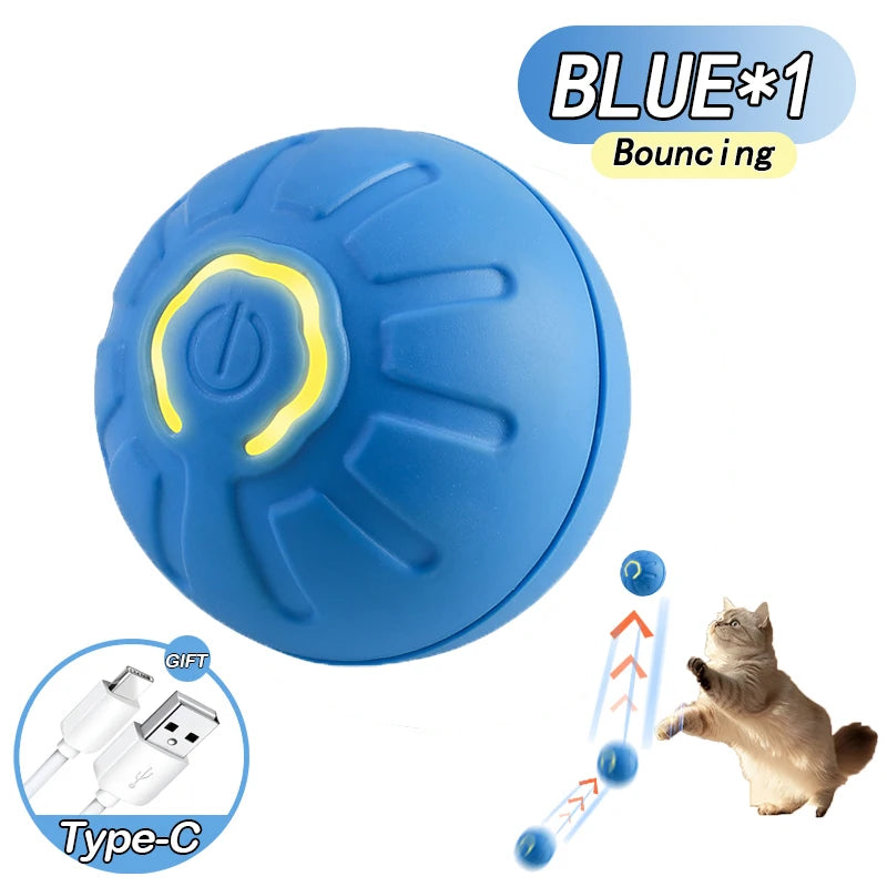 Pet Toys Gravity Electric Amusement Ball – Smart Bouncing Ball for Dogs & Cats